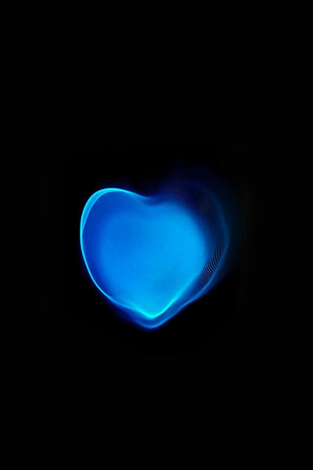 640x960 Love Applewatch Art Blue Illust Dark - love iPhone 4s Wallpaper