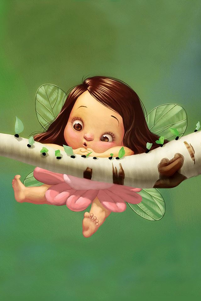 640x960 Little Fairy - cute iPhone 4s Wallpaper