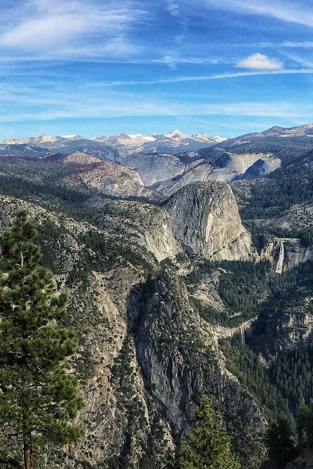 640x960 Summer Mountain Yosemite Nature Cloud Sky - rock iPhone 4s Wallpaper