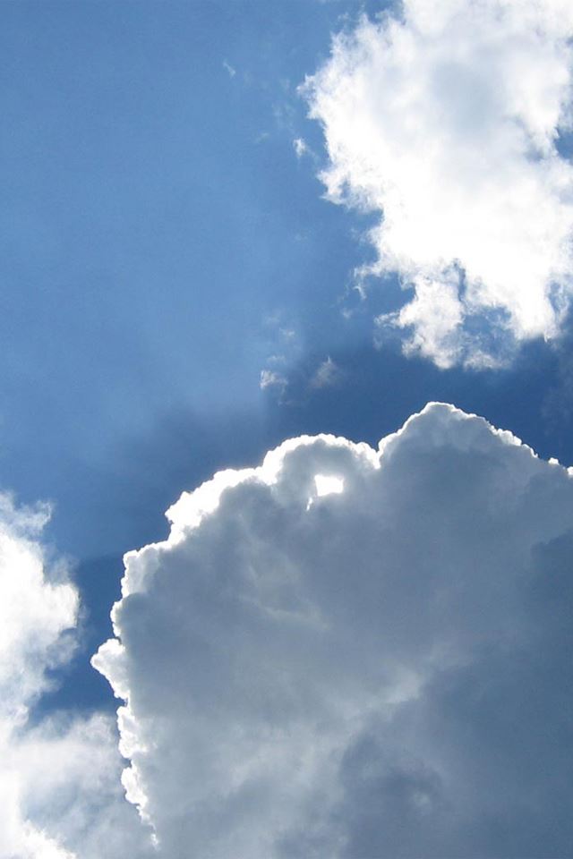 640x960 Blue Sky - clouds iPhone 4s Wallpaper