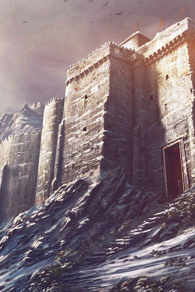640x960 Game Illustration Castle Snow Winter Flare - flare iPhone 4s Wallpaper