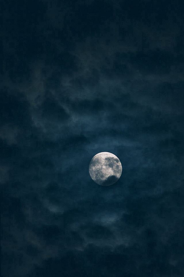640x960 Moon Sky Dark Night Nature - moon iPhone 4s Wallpaper