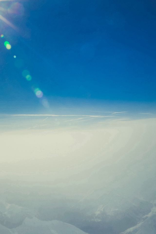 640x960 Sky Fly Cloud Blue Sunny - bright iPhone 4s Wallpaper