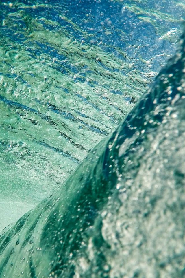 640x960 Water Wave Green Blue Summer Sea - cool iPhone 4s Wallpaper