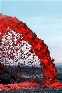 Lava Volcanic Magma Red Nature Fire Danger Mountain wallpaper