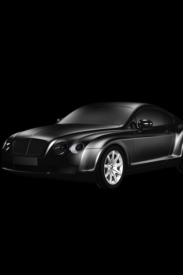 640x960 Car Bentley Dark Black Limousine Art Illustration - super iPhone 4s Wallpaper
