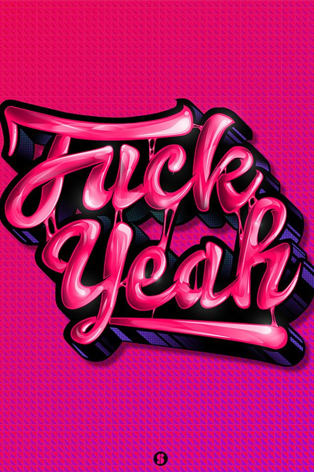 640x960 Fuck Yeah - text iPhone 4s Wallpaper