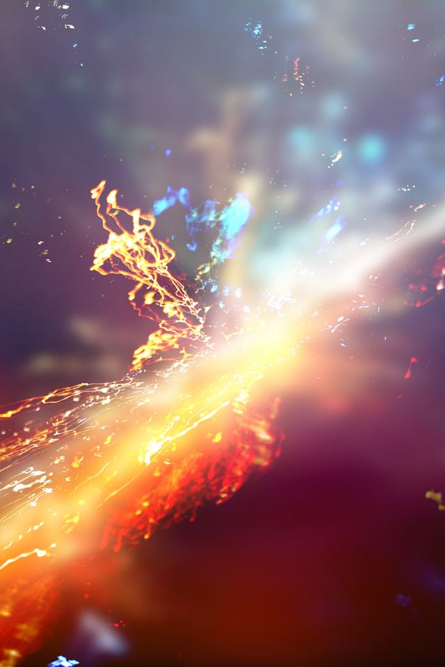 640x960 Abstract Explosion - lights iPhone 4s Wallpaper