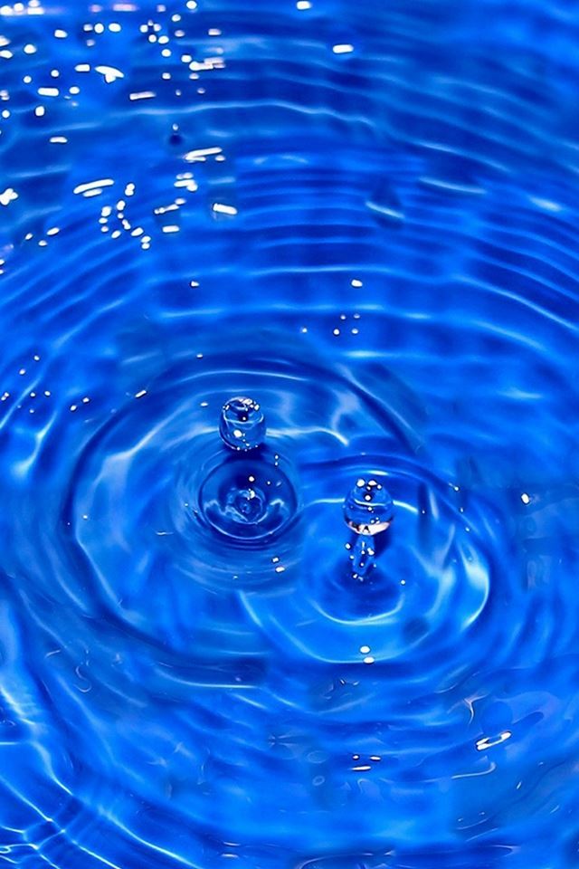 640x960 Water Cool Blue Drop Swim - drop iPhone 4s Wallpaper