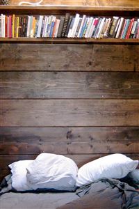 Bed Reading Spot Book Shelf wallpaper