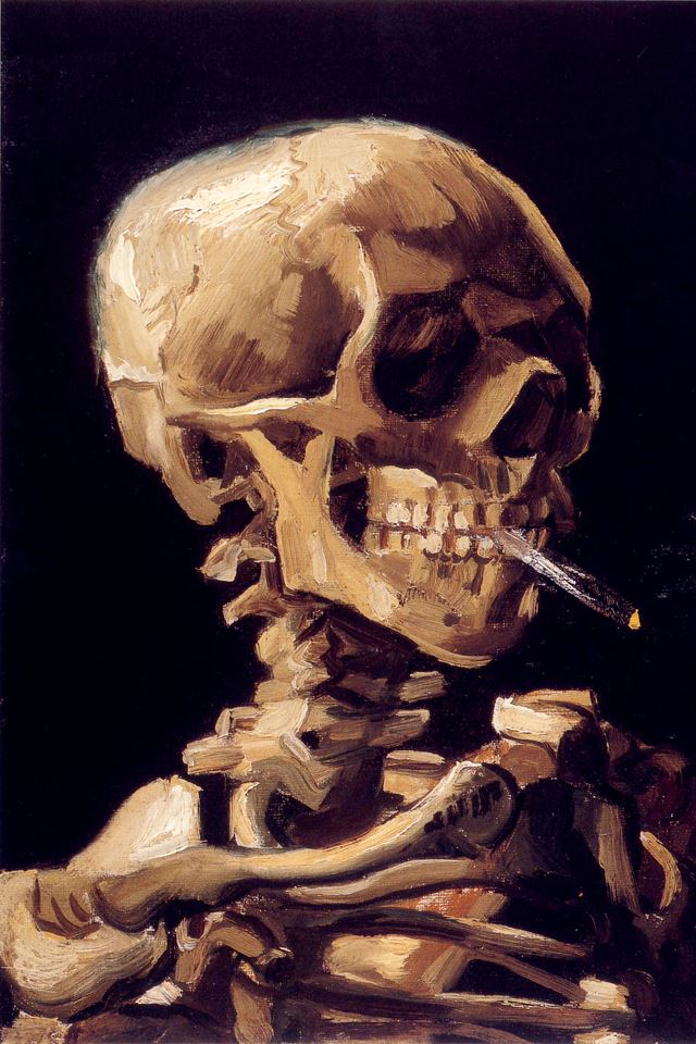 640x960 Skeleton Painting - painting iPhone 4s Wallpaper