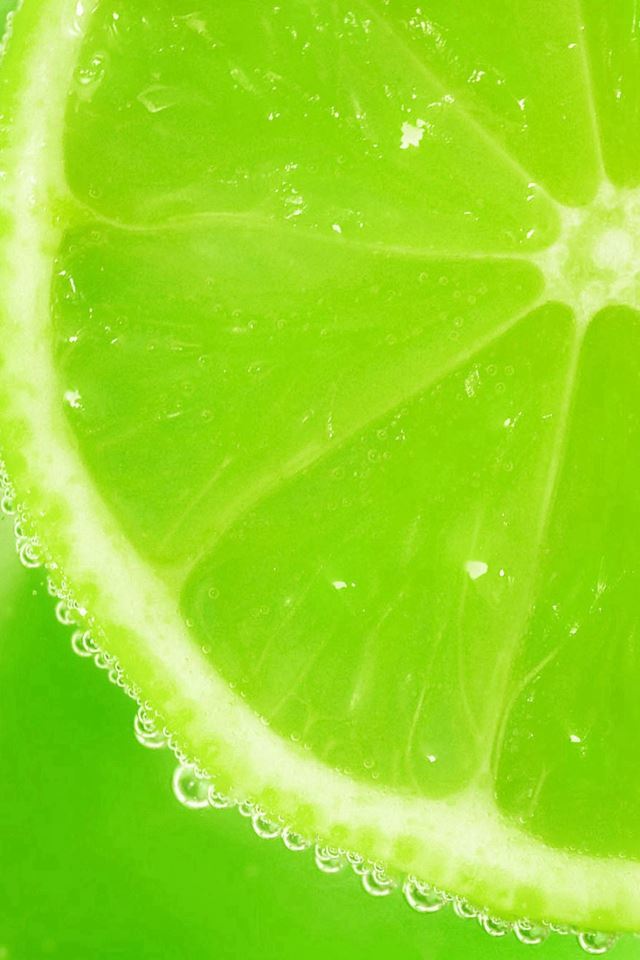 640x960 Fresh Lemons Slice Dew -  iPhone 4s Wallpaper