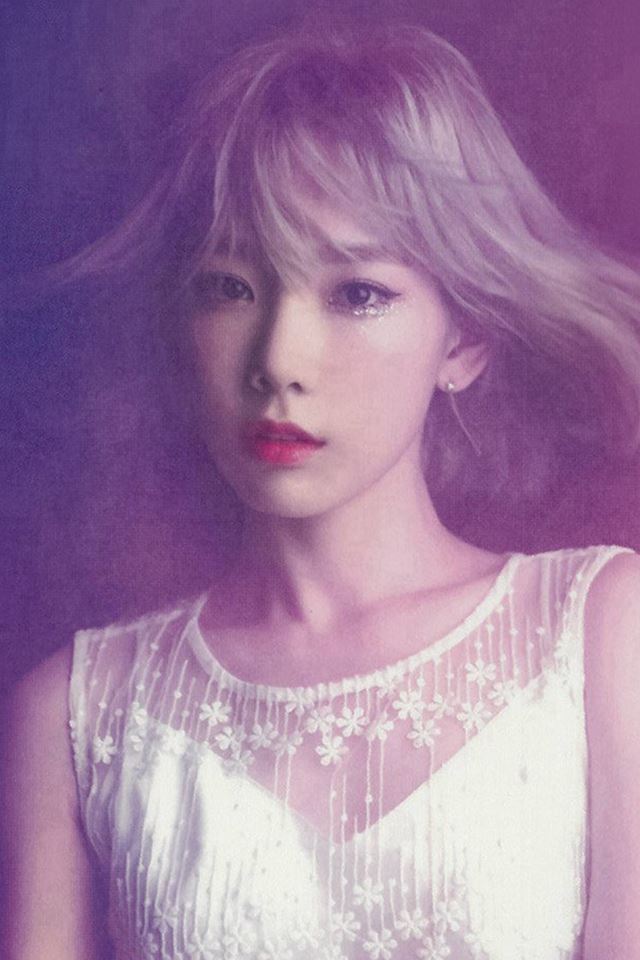 640x960 Taeyeon Snsd Kpop Girl Purple Pink - sweet iPhone 4s Wallpaper