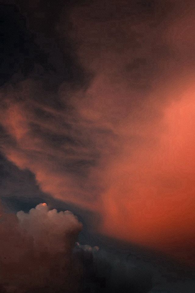 640x960 Cloud Sky Sunset Red Dark Nature Pattern - high iPhone 4s Wallpaper