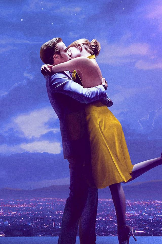 640x960 Lalaland Film Movie Purple Blue Poster Illustration Art Jazz -  iPhone 4s Wallpaper
