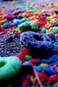 Colorful Cheerios wallpaper