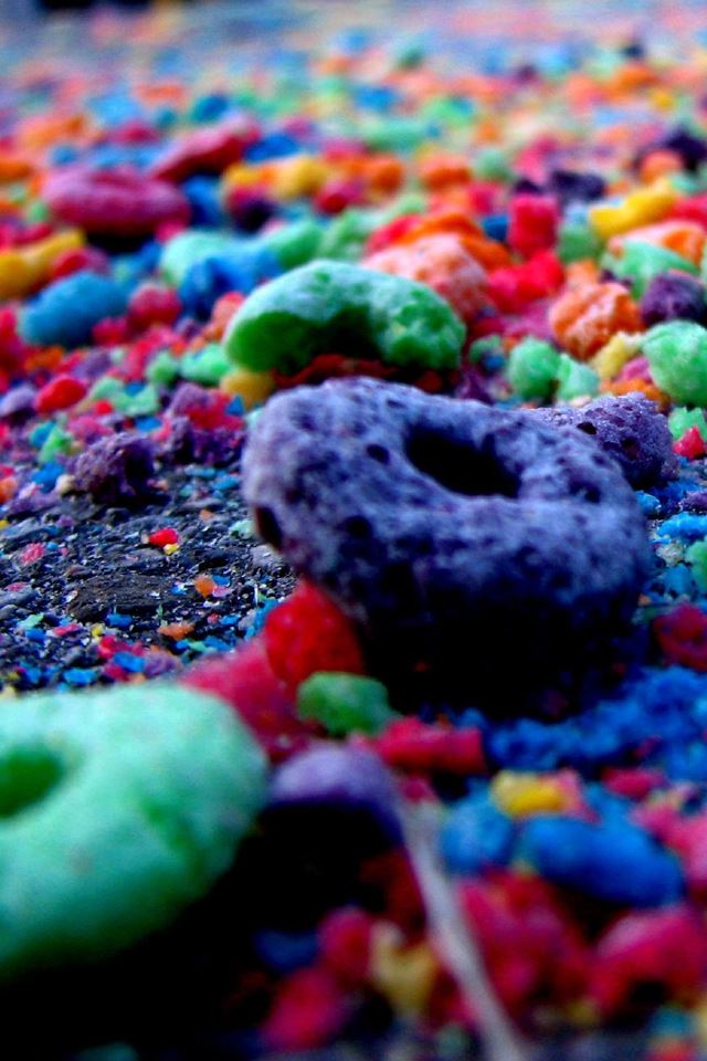 640x960 Colorful Cheerios -  iPhone 4s Wallpaper