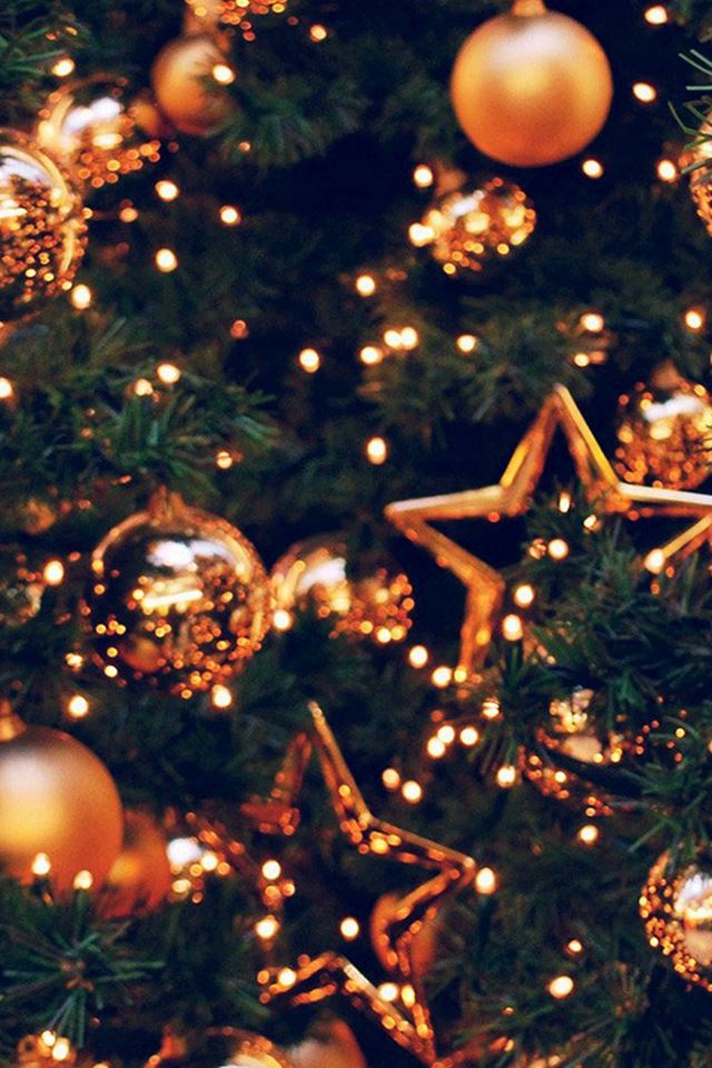 640x960 Decoration Holiday Christmas Illustration Art Gold -  iPhone 4s Wallpaper