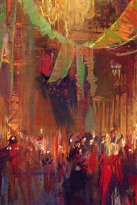 Party Iillustration Art Concept Paint Red wallpaper