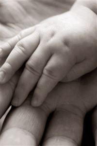 Warm Baby Hands In Parents Hand wallpaper