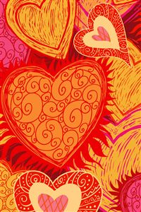 Red Hearts wallpaper