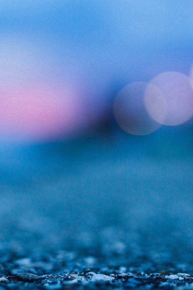640x960 Bokeh Street Blue Night Light Pattern Background - flare iPhone 4s Wallpaper