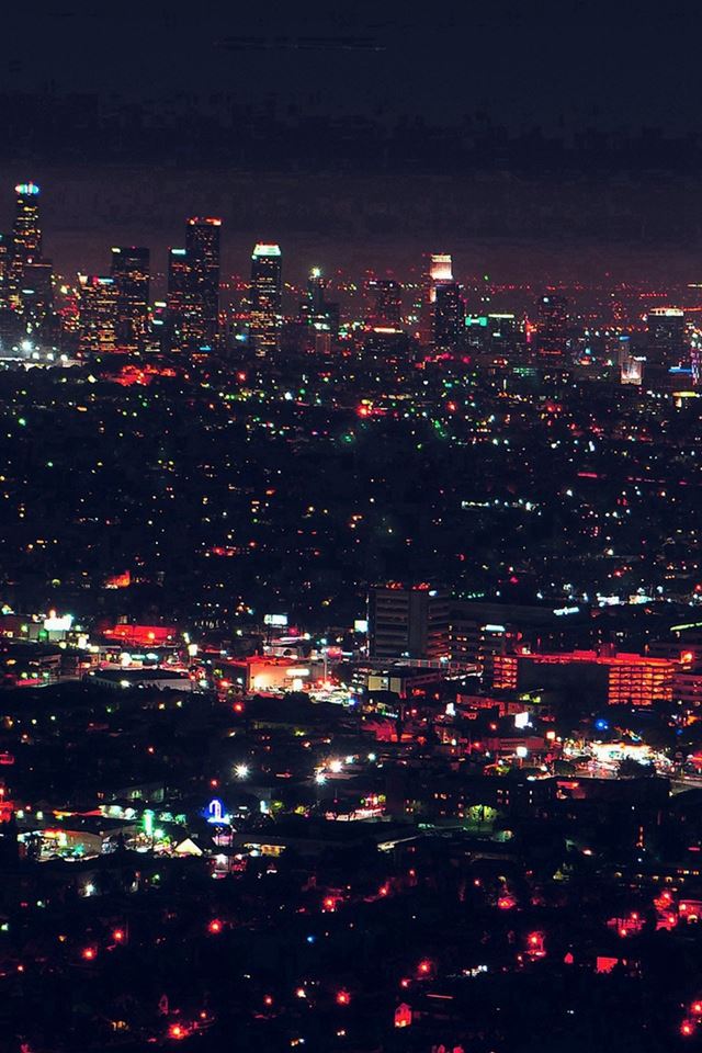 640x960 City View Night Light Red - night iPhone 4s Wallpaper