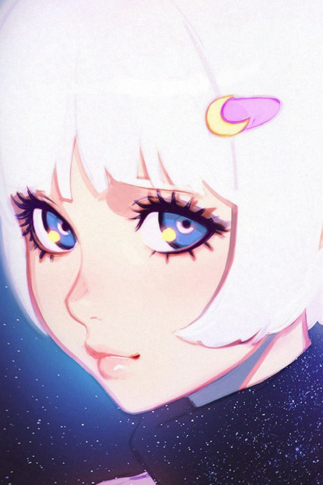 640x960 Ilya Kuvshinov Illustration Art Girl Dark White Hair - ilya kuvshinov iPhone 4s Wallpaper