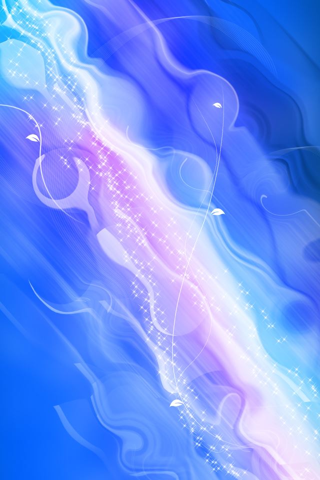 640x960 Blue Abstract Swirls - lights iPhone 4s Wallpaper