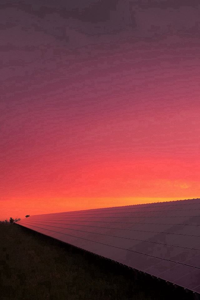 640x960 Sunset Sky Building Roof City Red - orange iPhone 4s Wallpaper