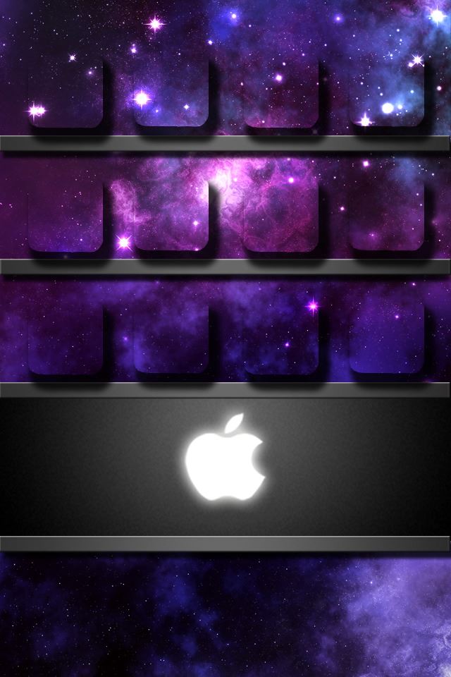 640x960 Apple Logo Shelf - white iPhone 4s Wallpaper