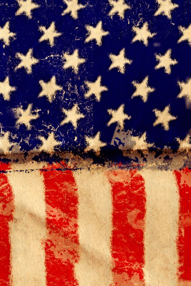 640x960 American Grunge Flag - flag iPhone 4s Wallpaper