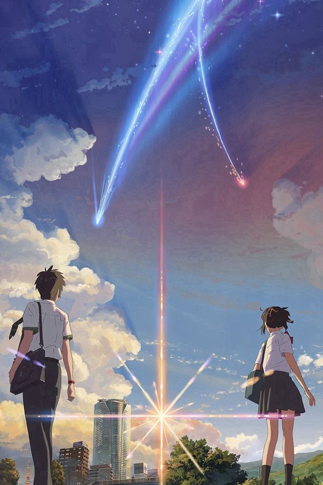 640x960 Anime Film Yourname Sky Illustration Art -  iPhone 4s Wallpaper