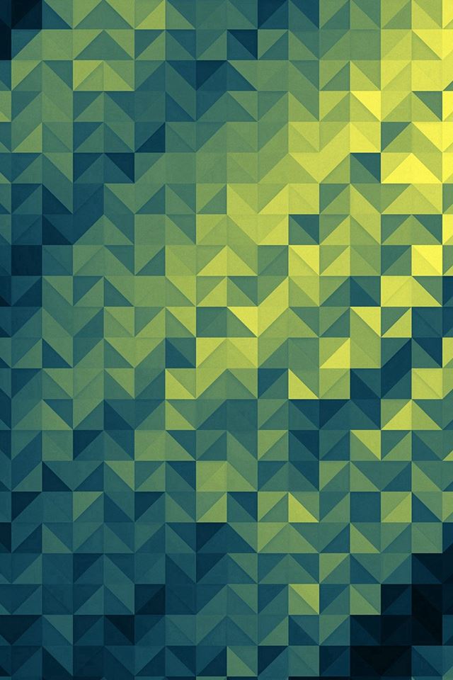 640x960 Polygon Dark Triangle Background Green Pattern - background iPhone 4s Wallpaper