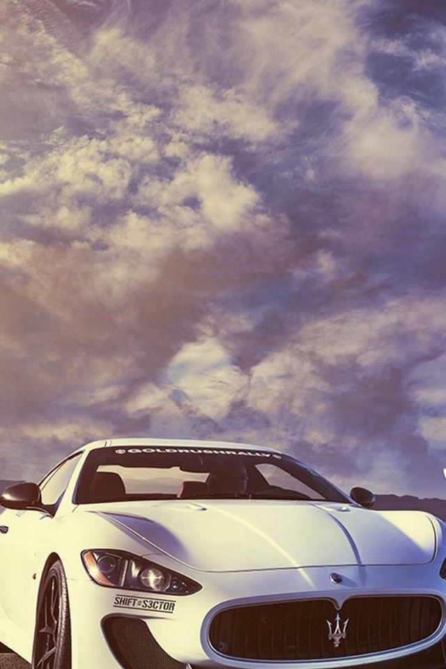 640x960 Splendid Maserati Sports Car Sky View - sports iPhone 4s Wallpaper