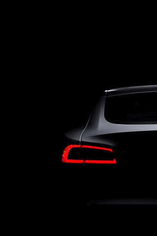 640x960 Tesla Model S Dark Brake Light - dark (black) iPhone 4s Wallpaper
