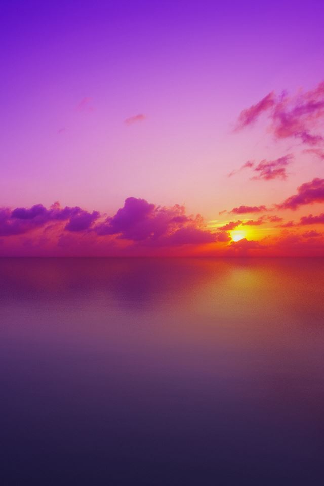 Purple sunset iPhone 4s wallpaper 