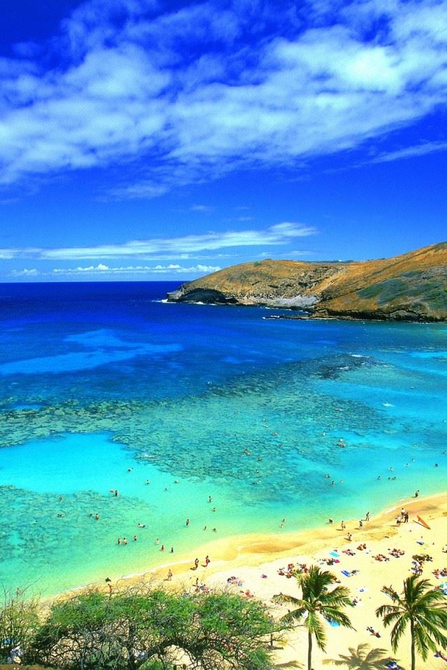 640x960 Beach Paradise - paradise iPhone 4s Wallpaper