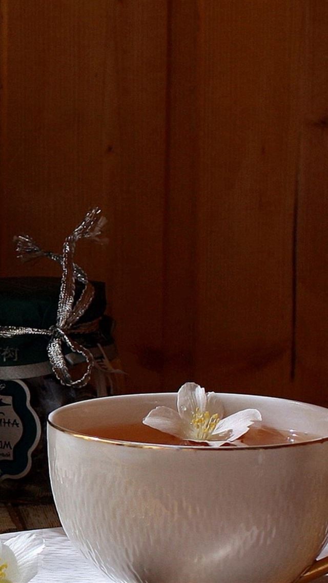 640x960 Cup Tea Flowers Tea Party - party iPhone 4s Wallpaper