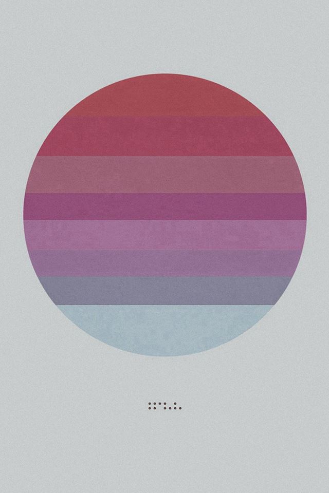 640x960 Music Tycho Art White Circle Illustration Art Red - circle iPhone 4s Wallpaper