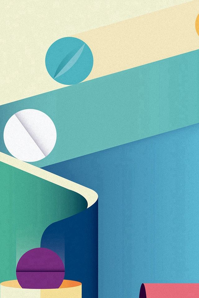 640x960 Minimal Painting Color Illustration Art - minimal iPhone 4s Wallpaper