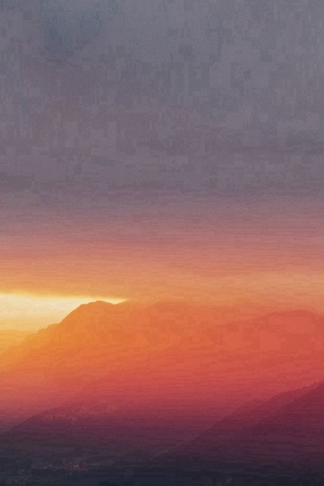 640x960 Mountain Sunset Cloud Nature -  iPhone 4s Wallpaper