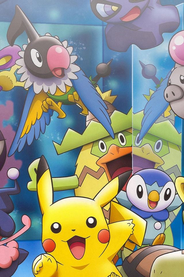 Pokemon Characters iPhone 4s wallpaper 