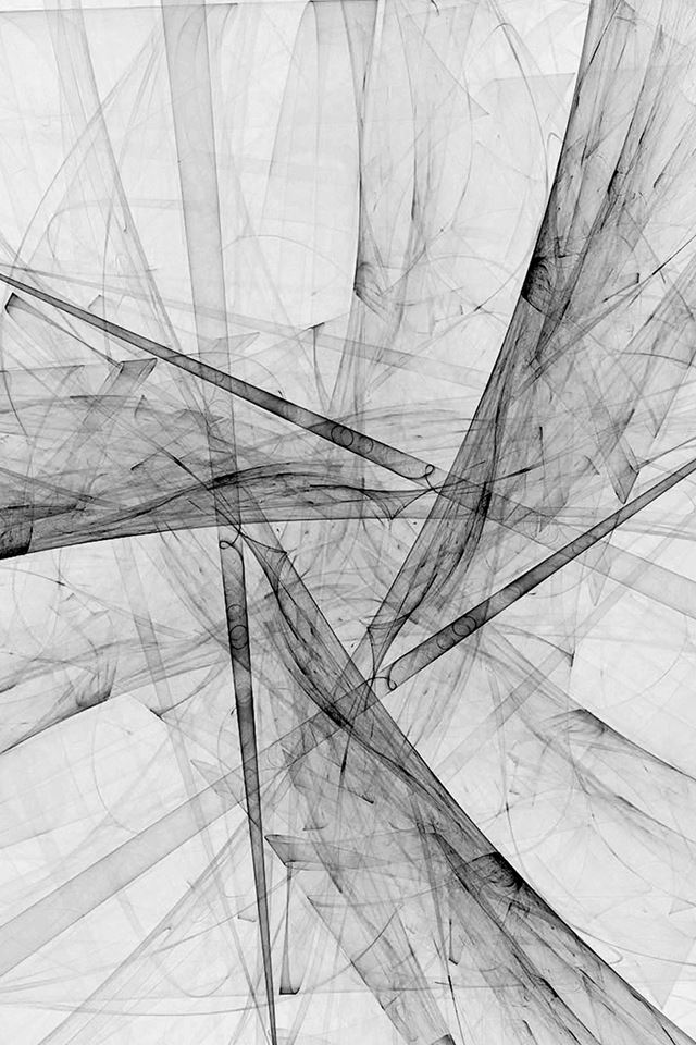 640x960 Triangle Art Abstract Bw White Pattern - silky iPhone 4s Wallpaper