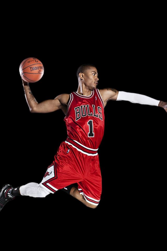640x960 Chicago Bulls Derrick Rose - chicago iPhone 4s Wallpaper