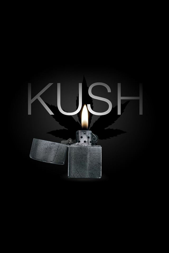 640x960 Kush Logo - black iPhone 4s Wallpaper