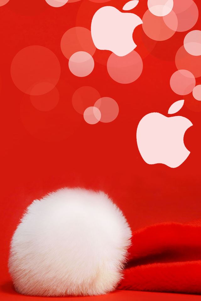 640x960 Christmas Apple - white iPhone 4s Wallpaper