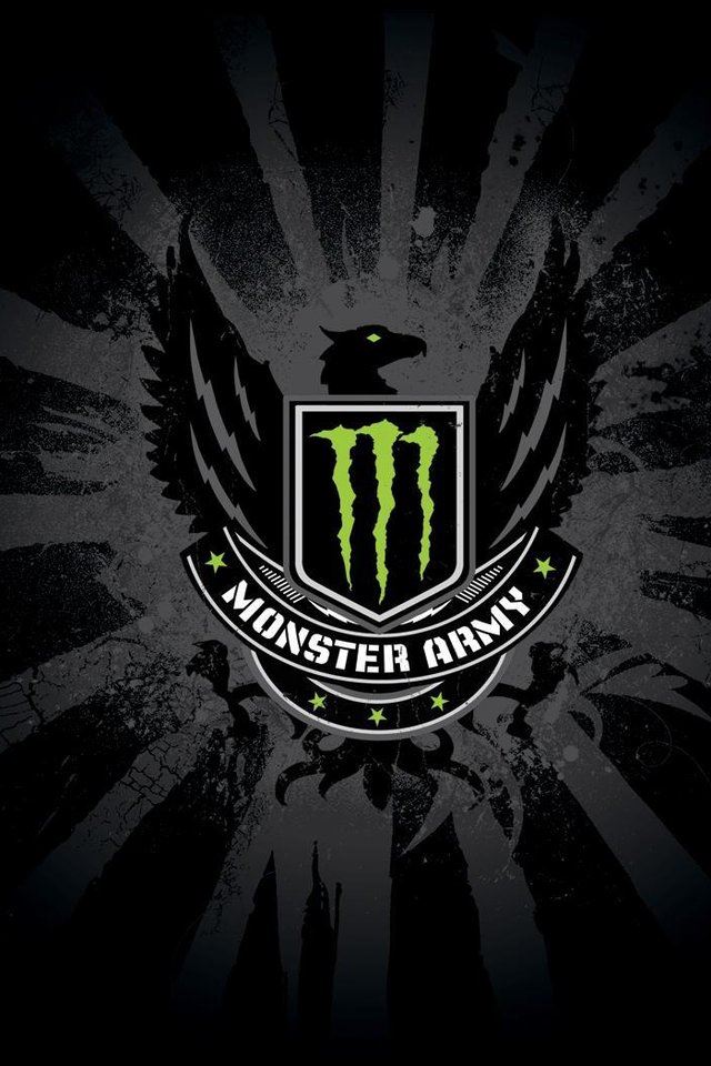 640x960 Monster Army Logo -  iPhone 4s Wallpaper