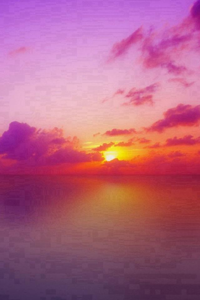 Nature Mystery Beautiful Sunrise Landscape iPhone 4s wallpaper 