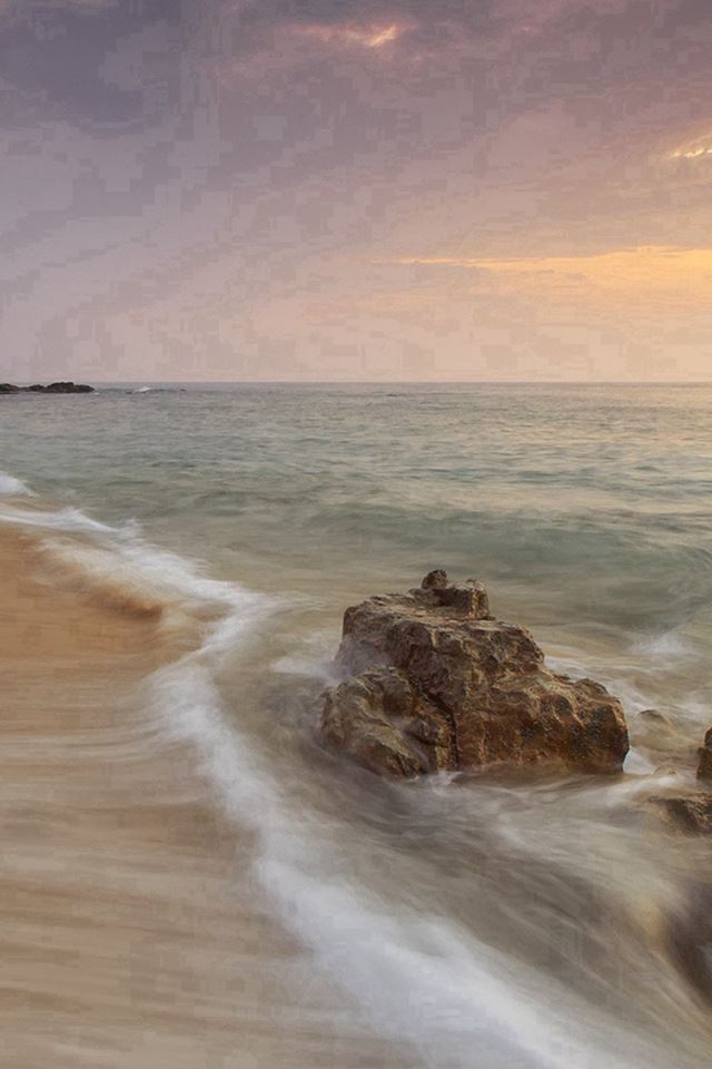 640x960 Nature Beach Summer Water - black iPhone 4s Wallpaper